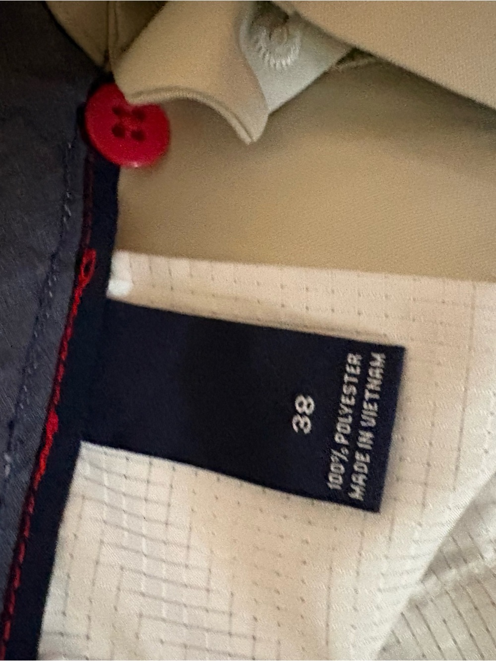 Daniel Cremieux Light Beige Flat Front Shorts - Picture 3 of 4